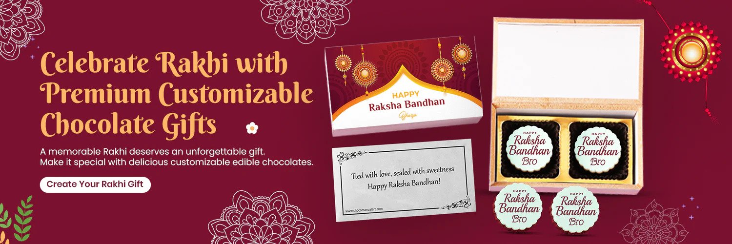 Celebrate Rakhi with premium customizable chocolate gifts — create your rakhi gift